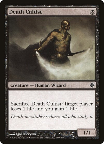 Death Cultist (ROE) #105 Common (Moderately Played) Rise of the Eldrazi Magic: The Gathering: 2010