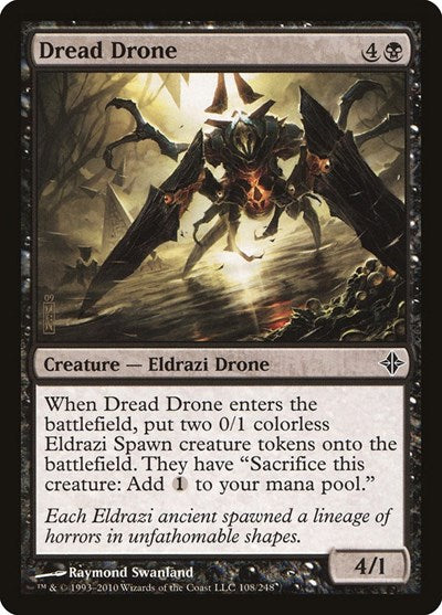 Dread Drone (ROE) #108 Common (Moderately Played) Rise of the Eldrazi Magic: The Gathering: 2010