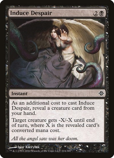 Induce Despair (ROE) #114 Common (Moderately Played) Rise of the Eldrazi Magic: The Gathering: 2010