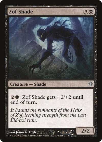 Zof Shade (ROE) #132 Common (Moderately Played) Rise of the Eldrazi Magic: The Gathering: 2010