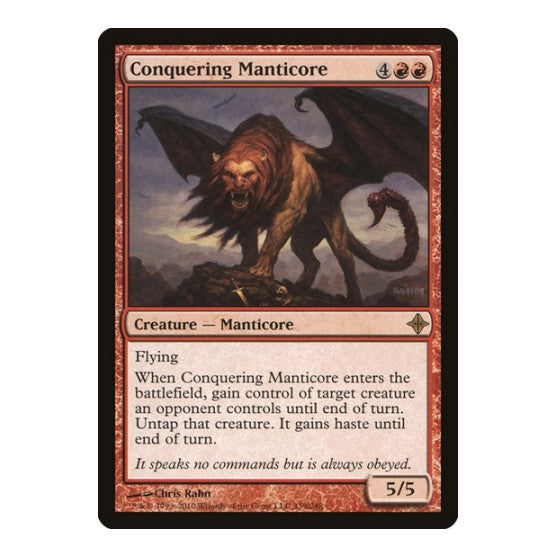 Conquering Manticore (ROE) #139 Rare Rise of the Eldrazi Magic: The Gathering: 2010