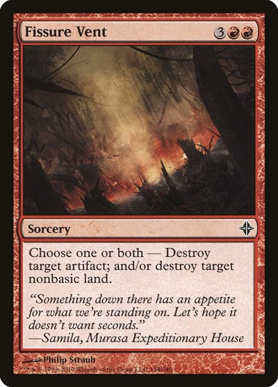 Fissure Vent (ROE) #144 Common (Moderately Played) Rise of the Eldrazi Magic: The Gathering: 2010