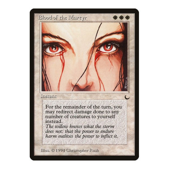 Blood of the Martyr (DRK) #2 Uncommon (Heavily Played) The Dark Magic: The Gathering: 1994