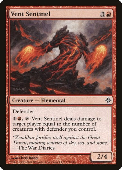 Vent Sentinel (ROE) #171 Common (Moderately Played) Rise of the Eldrazi Magic: The Gathering: 2010