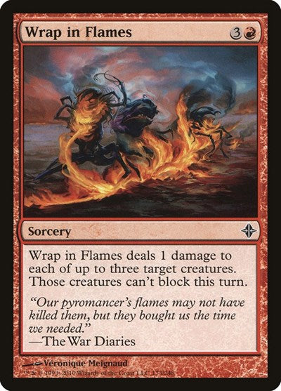 Wrap in Flames (ROE) #173 Common Rise of the Eldrazi Magic: The Gathering: 2010