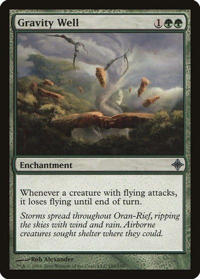 Gravity Well (ROE) #185 Uncommon (Moderately Played) Rise of the Eldrazi Magic: The Gathering: 2010