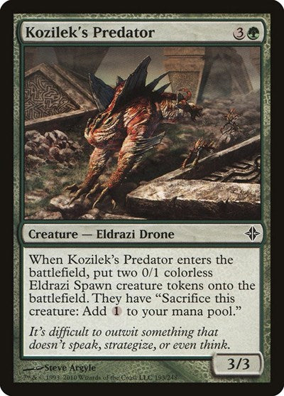 Kozileks Predator (ROE) #193 Common Rise of the Eldrazi Magic: The Gathering: 2010