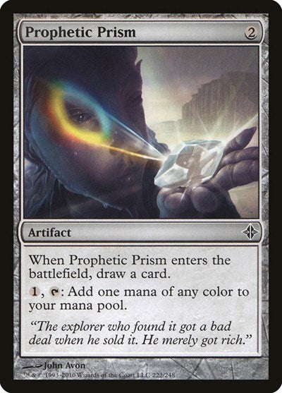 Prophetic Prism (ROE) #222 Common (Lightly Played) Rise of the Eldrazi Magic: The Gathering: 2010