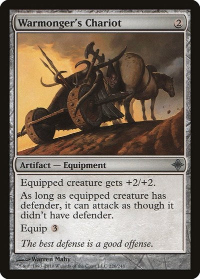 Warmongers Chariot (ROE) #226 Uncommon (Moderately Played) Rise of the Eldrazi Magic: The Gathering: 2010