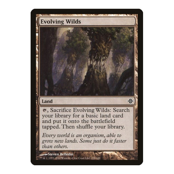 Evolving Wilds (ROE) #228 Common (Moderately Played) Rise of the Eldrazi Magic: The Gathering: 2010