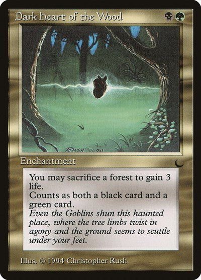 Dark Heart of the Wood (DRK) #95 Common The Dark Magic: The Gathering: 1994