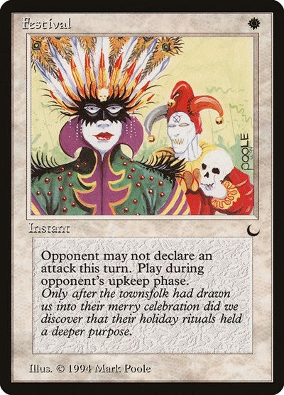 Festival (DRK) #8 Common (Lightly Played) The Dark Magic: The Gathering: 1994