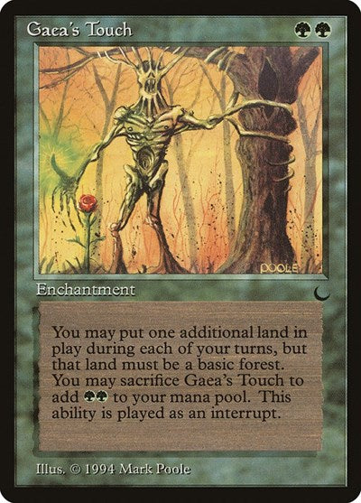 Gaeas Touch (DRK) #77† Common (Lightly Played) The Dark Magic: The Gathering: 1994