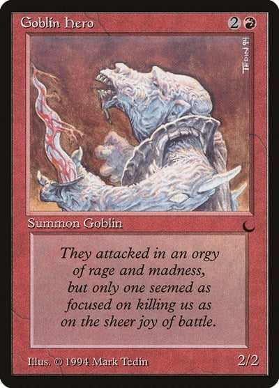 Goblin Hero (DRK) #66 Common (Moderately Played) The Dark Magic: 1994