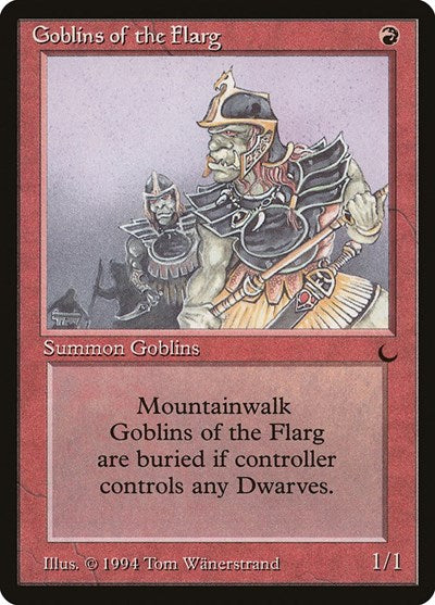 Goblins of the Flarg (DRK) #70 Common The Dark Magic: The Gathering: 1994