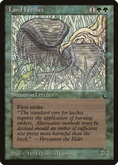 Land Leeches (DRK) #79 Common (Moderately Played) The Dark Magic: The Gathering: 1994