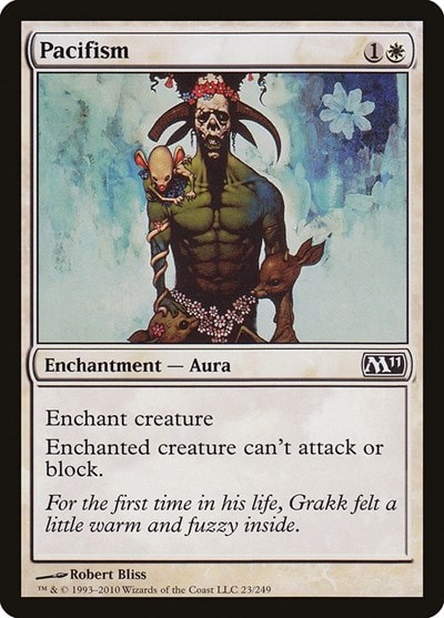 Pacifism (M11) #23 Common (Moderately Played) Magic 2011 (M11) Magic: The Gathering: 2010