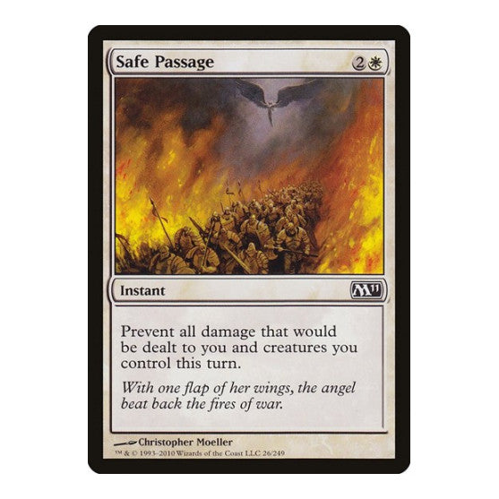 Safe Passage (M11) #26 Common (Lightly Played) Magic 2011 (M11) Magic: The Gathering: 2010