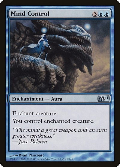 Mind Control (M11) #67 Uncommon (Heavily Played) Magic 2011 (M11) Magic: The Gathering: 2010