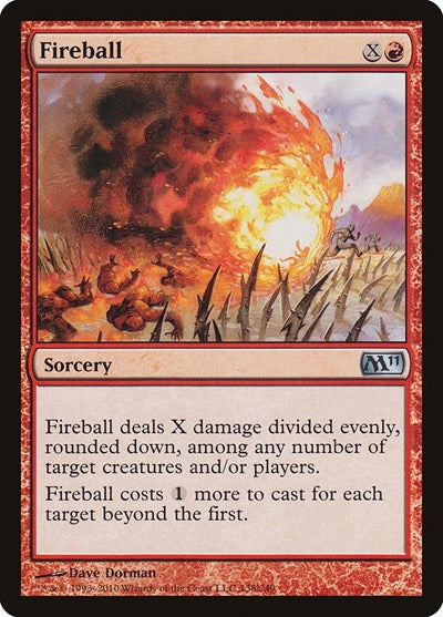Fireball (M11) #138 Uncommon Magic 2011 (M11) Magic: The Gathering: 2010