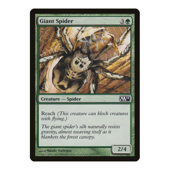 Giant Spider (M11) #179 Common Magic 2011 (M11) Magic: The Gathering: 2010