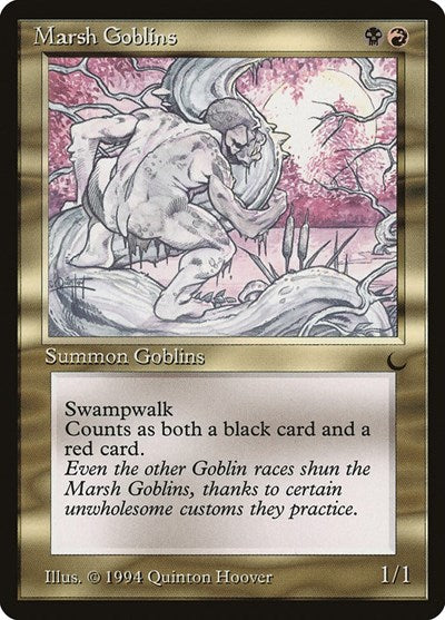 Marsh Goblins (DRK) #93 Common (Lightly Played) The Dark Magic: The Gathering: 1994