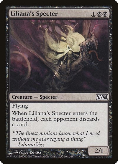 Lilianas Specter (M11) #104 Common Magic 2011 (M11) Magic: The Gathering: 2010