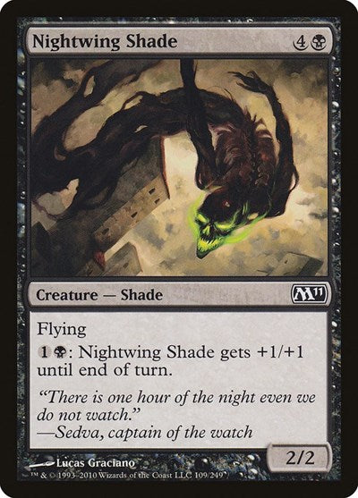 Nightwing Shade (M11) #109 Common (Lightly Played) Magic 2011 (M11) Magic: The Gathering: 2010