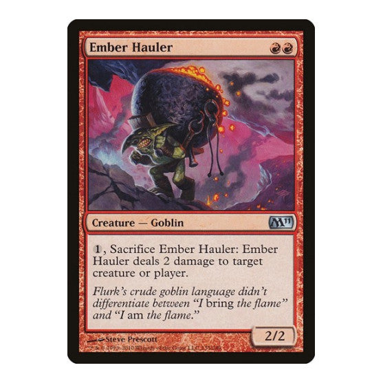 Ember Hauler (M11) #135 Uncommon (Lightly Played) Magic 2011 (M11) Magic: The Gathering: 2010