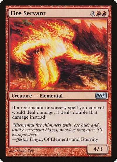 Fire Servant (M11) #137 Uncommon (Near Mint) Magic 2011 (M11) Magic: The Gathering: 2010