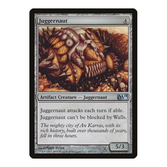 Juggernaut (M11) #209 Uncommon (Lightly Played) Magic 2011 (M11) Magic: The Gathering: 2010