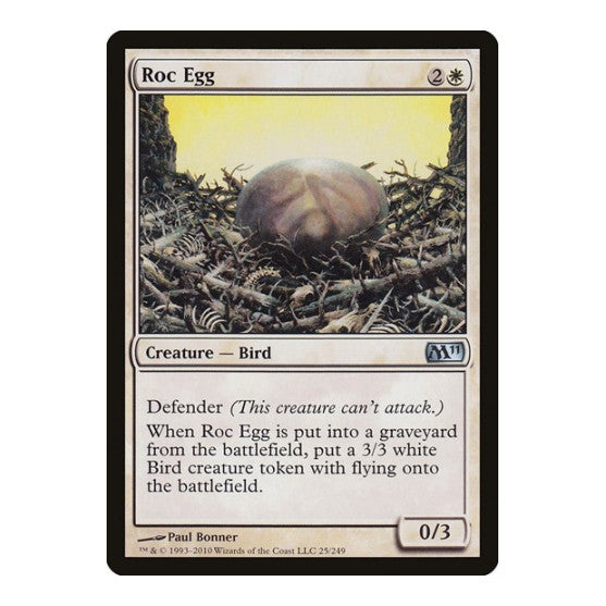 Roc Egg (M11) #25 Uncommon (Lightly Played) Magic 2011 (M11) Magic: The Gathering: 2010