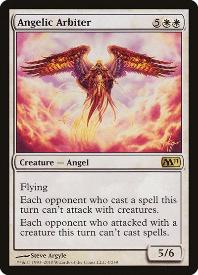 Angelic Arbiter (M11) #4 Rare (Lightly Played) Magic 2011 (M11) Magic: The Gathering: 2010