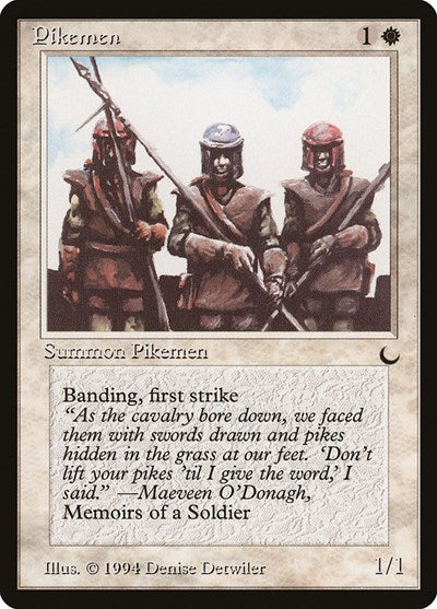 Pikemen (DRK) #15 Common (Moderately Played) The Dark Magic: The Gathering: 1994