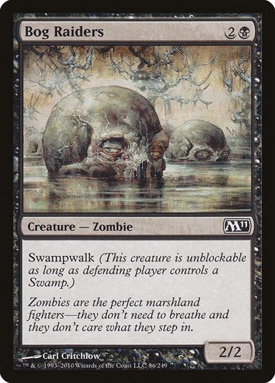 Bog Raiders (M11) #86 Common (Lightly Played) Magic 2011 (M11) Magic: The Gathering: 2010