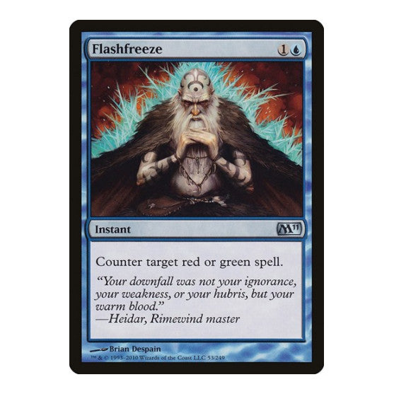 Flashfreeze (M11) #53 Uncommon (Moderately Played) Magic 2011 (M11) Magic: The Gathering: 2010