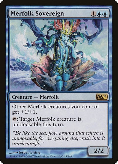 Merfolk Sovereign (M11) #65 Rare (Lightly Played) Magic 2011 (M11) Magic: The Gathering: 2010
