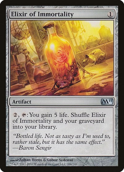 Elixir of Immortality (M11) #206 Uncommon (Moderately Played) Magic 2011 (M11) Magic: The Gathering: 2010