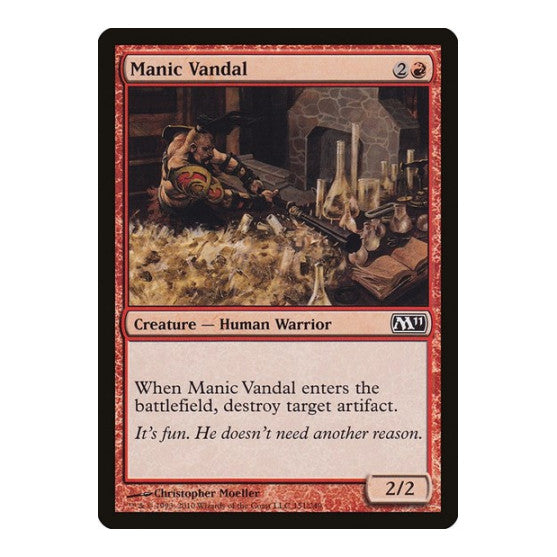 Manic Vandal (M11) #151 Common Magic 2011 (M11) Magic: The Gathering: 2010