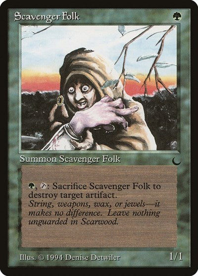 Scavenger Folk (DRK) #87 Common (Moderately Played) The Dark Magic: The Gathering: 1994