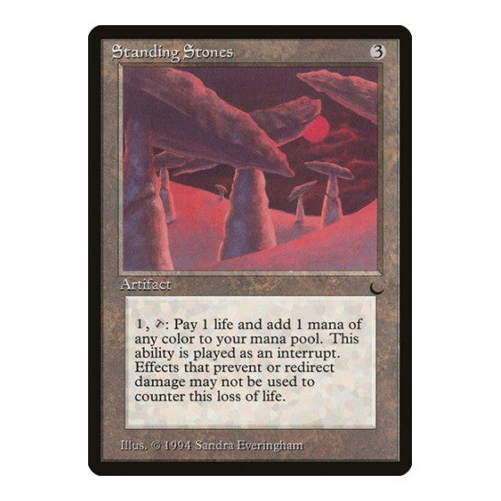 Standing Stones (DRK) #110 Uncommon (Heavily Played) The Dark Magic: The Gathering: 1994