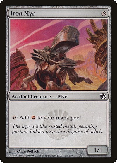 Iron Myr (SOM) #168 Common Scars of Mirrodin Magic: The Gathering: 2010