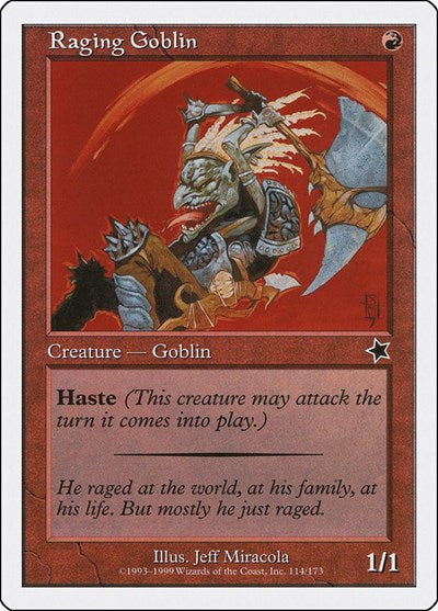 Raging Goblin (S99) #114 Common Starter 1999 Magic: The Gathering: 1999