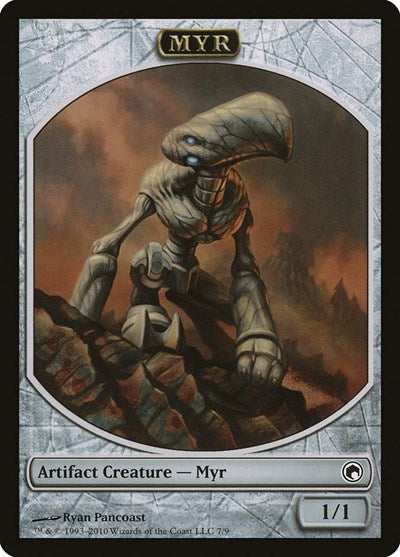 Myr Token (SOM) #7 T (Moderately Played) Scars of Mirrodin Magic: The Gathering: 2010