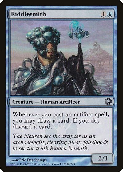 Riddlesmith (SOM) #40 Uncommon (Lightly Played) Scars of Mirrodin Magic: The Gathering: 2010