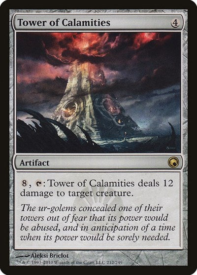 Tower of Calamities (SOM) #212 Rare (Lightly Played) Scars of Mirrodin Magic: The Gathering: 2010