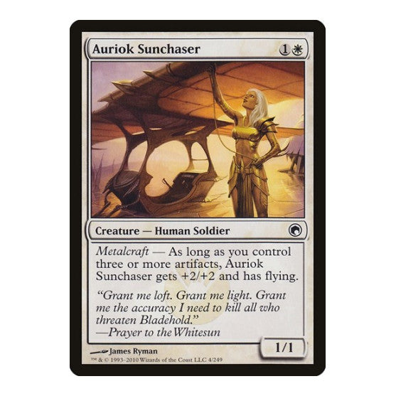 Auriok Sunchaser (SOM) #4 Common (Lightly Played) Scars of Mirrodin Magic: The Gathering: 2010