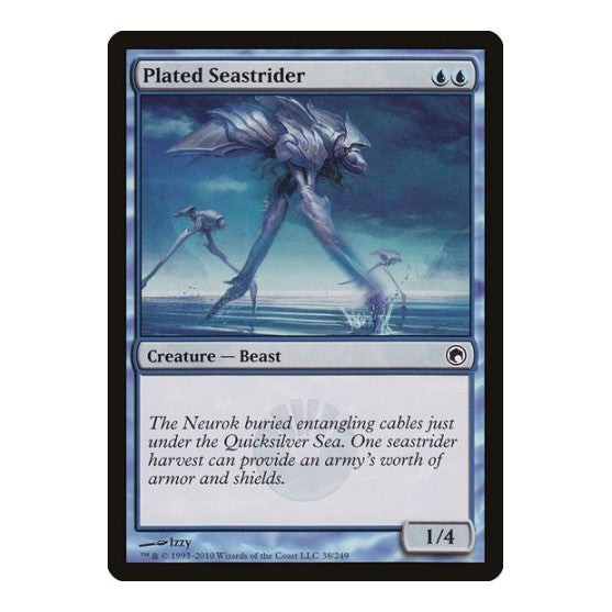 Plated Seastrider (SOM) #38 Common Scars of Mirrodin Magic: The Gathering: 2010