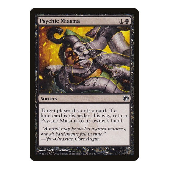 Psychic Miasma (SOM) #76 Common (Lightly Played) Scars of Mirrodin Magic: The Gathering: 2010