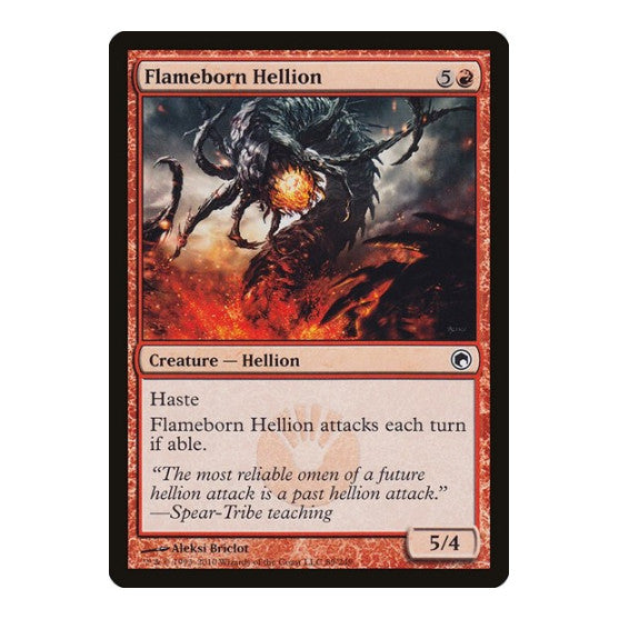 Flameborn Hellion (SOM) #89 Common (Moderately Played) Scars of Mirrodin Magic: The Gathering: 2010